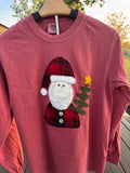 Long sleeve red SANTA tee